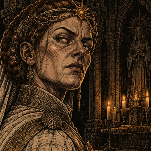 The Priestess at the Altar